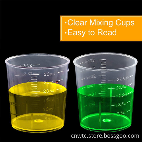 30ml and 15ml Laboratory Plastic Cylinder & Measuring Cups: Precision Tools for Scientific Research and Analysis